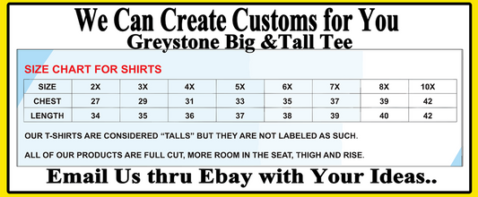 Tee Shirt To Match J1 Retro High Bleached Denim Sneaker Greystone Big & Tall 8XL