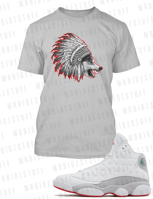 Chieftain Pro Club Shaka Graphic Animal Tee Shirt Match J13 Wolf Grey Big Tall T