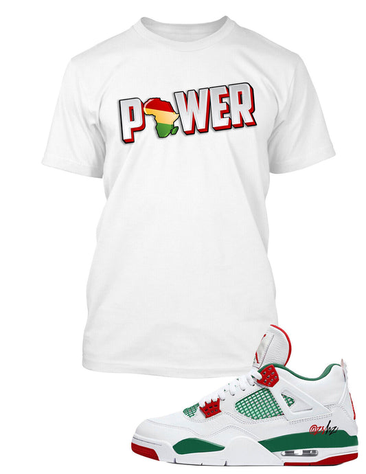 Power Graphic Sneaker Tee Shirt Match J4 Shoe Do the Right Thing Big Tall Small
