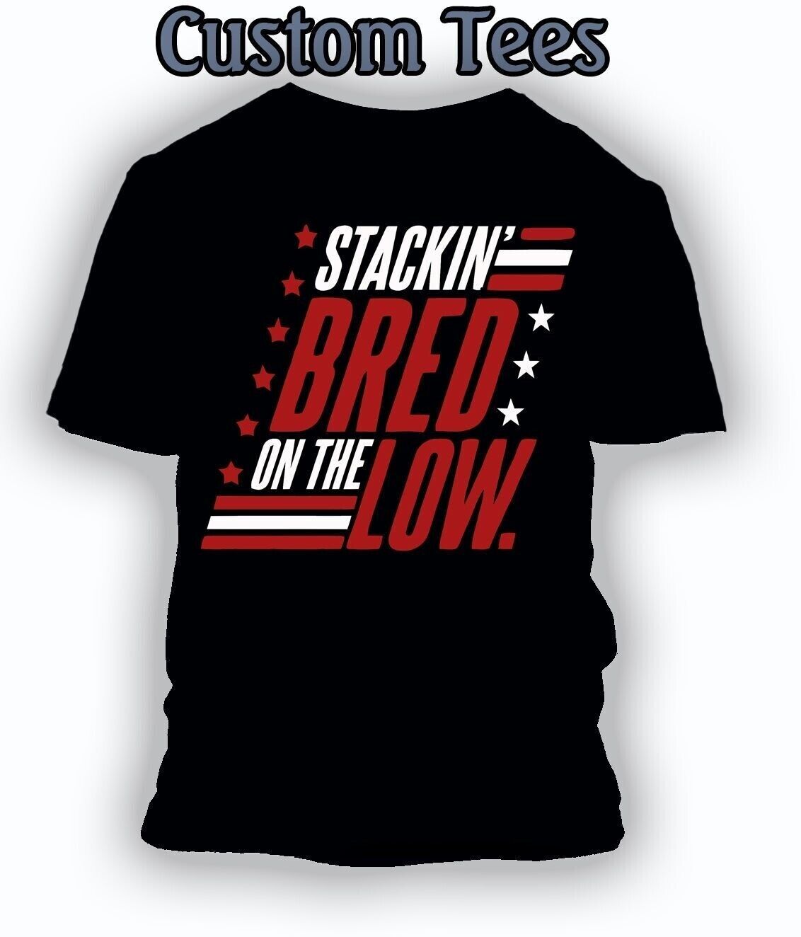 Staking Bread on the Low Tee Shirt Grey Stone 8XL Hip Sport  Big Tall