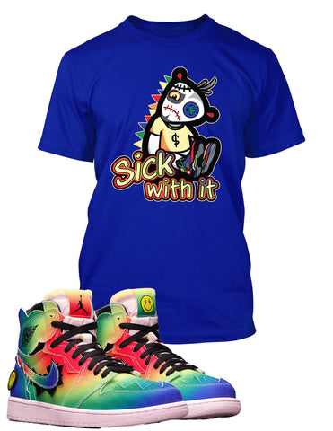 Retro Air J1 Sneaker Tee Shirt Sick with It Doll Tshirt Graphic T Shirt Design