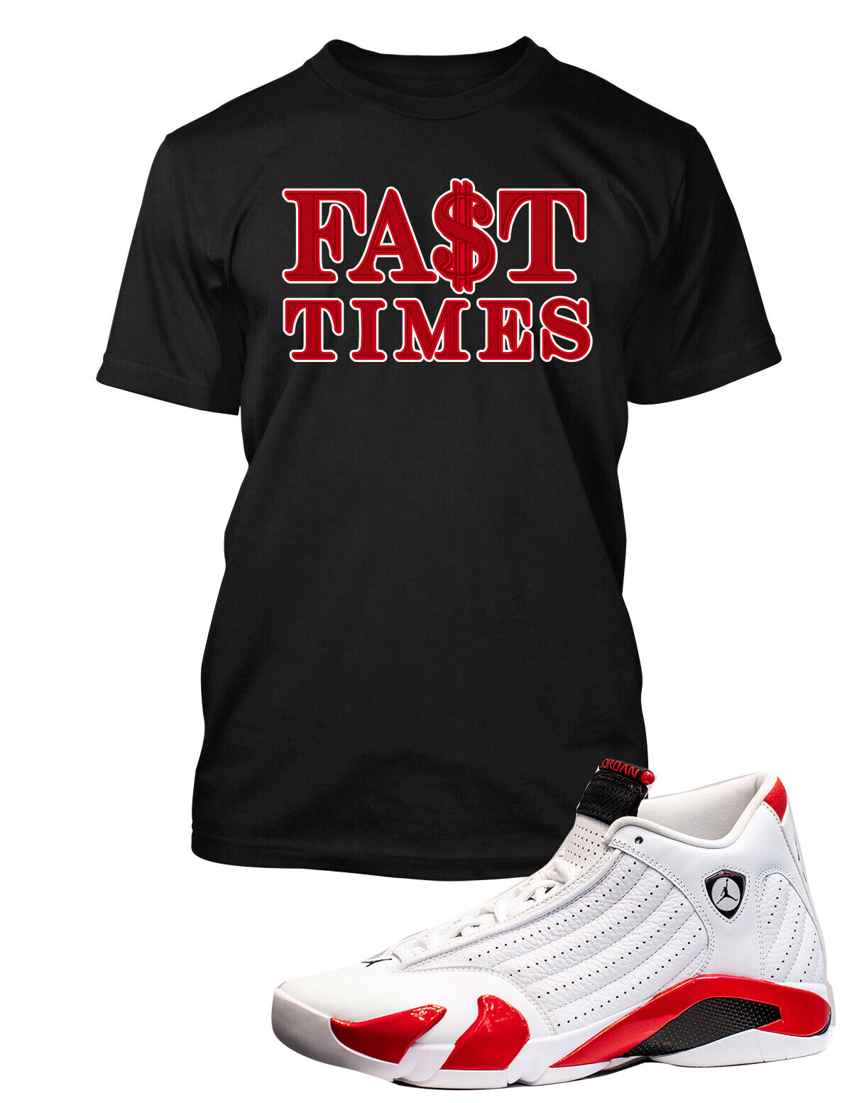 Fast Times Graphic Sneaker Hip Tee shirt to Match J14 Eye Candy Big Tall Sm T