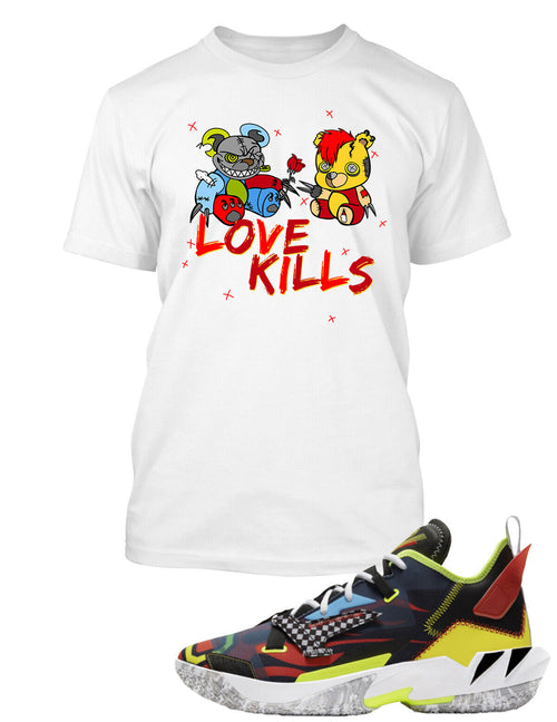 Love Kills Graphic Sneaker Tee Shirt To Match J Why Not Zer0.4 Big Tall Sm T