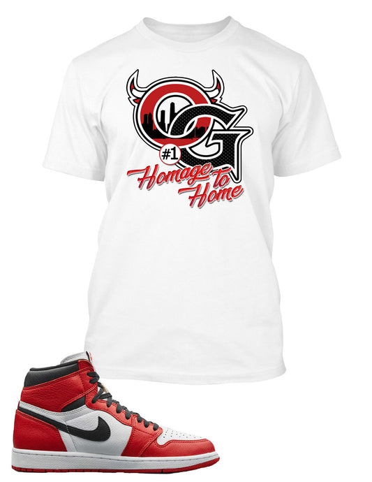 OG Graphic Sneaker Tee Shirt Match J1 Homage to Home Men Pro Club Shaka Big Tall