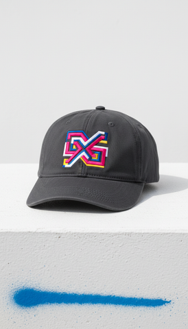 Statement Cap with Embroidered Logo