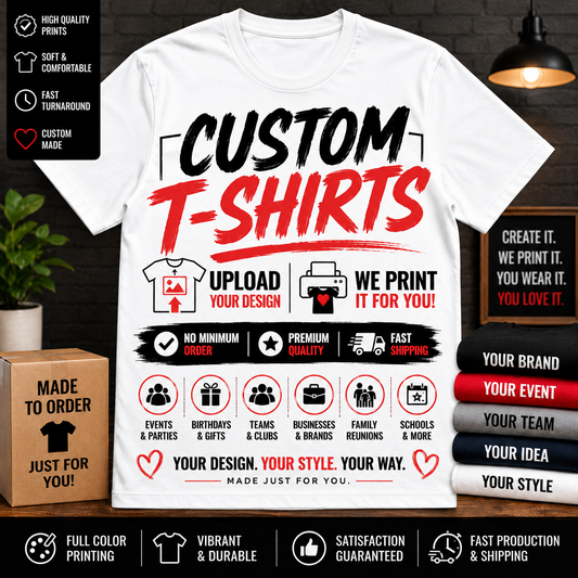 Your Custom Men's Heavyweight Short Sleeve Tee