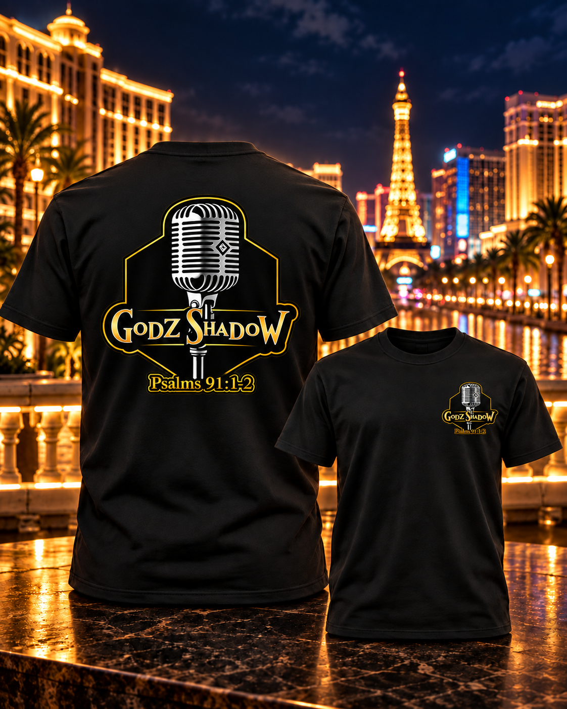 Godz Shadow Psalms 91 Premium Christian Streetwear T-Shirt