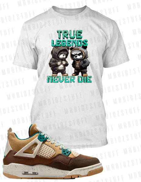 Copy of True Legends Bears Tee To Match Jordan 4 Cacao Sneaker Pro Club Shaka Big Tall Small T