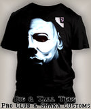 Halloween Michael Myers Portrait Scary Tee Shirt Big & Tall Small