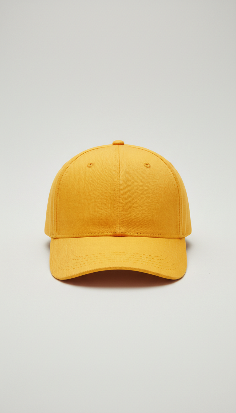 Traffic Yellow Cap Distinct Brim