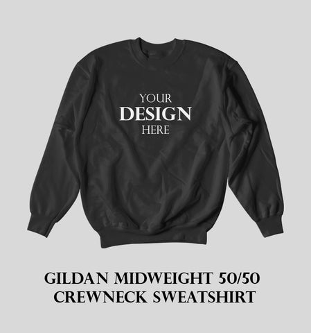 Gildan Midweight 50/50 Crewneck Sweatshirt