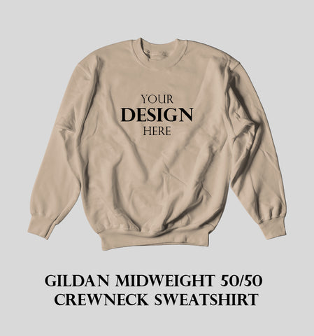 Gildan Midweight 50/50 Crewneck Sweatshirt