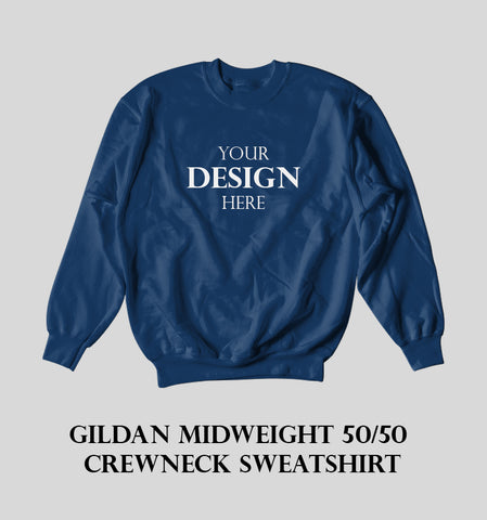 Gildan Midweight 50/50 Crewneck Sweatshirt