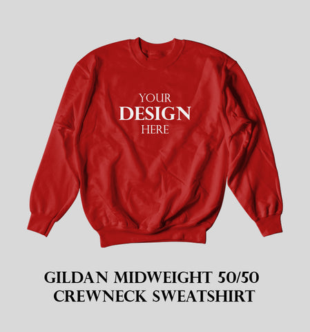 Gildan Midweight 50/50 Crewneck Sweatshirt