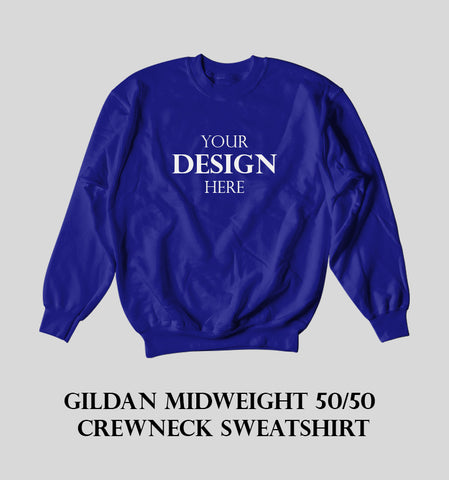 Gildan Midweight 50/50 Crewneck Sweatshirt