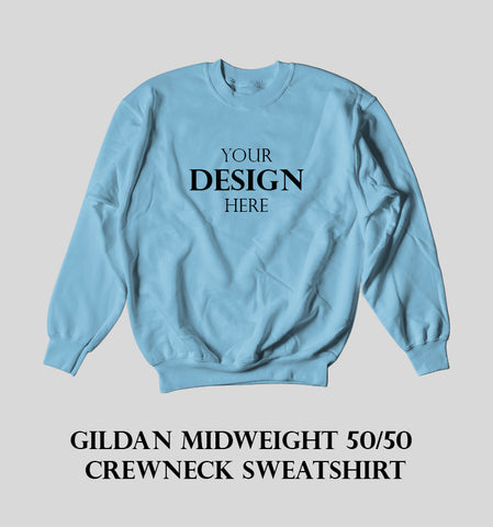 Gildan Midweight 50/50 Crewneck Sweatshirt