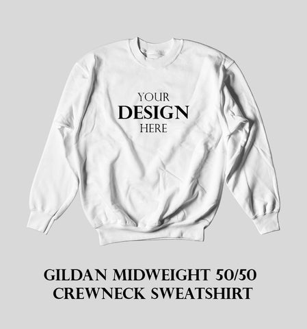 Gildan Midweight 50/50 Crewneck Sweatshirt