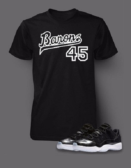 Graphic T Shirt To Match Retro Air Jordan 11 Barons Shoe