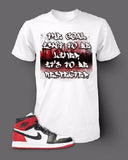 Graphic The Goal T Shirt To Match Retro Air Jordan 1 Black Toe Shoe