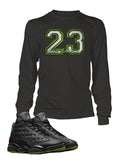 23 Graphic T Shirt to Match Retro Air Jordan 13 High Altitude Shoe