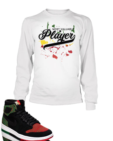 MVP Graphic T Shirt to Match Retro Air Jordan 1 High Flynit BHM Shoe