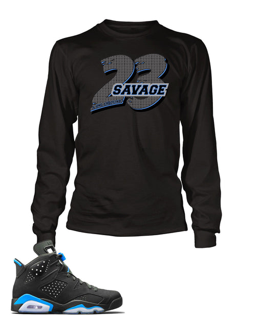 23 Savage Graphic T Shirt to Match Retro Air Jordan 6 Shoe
