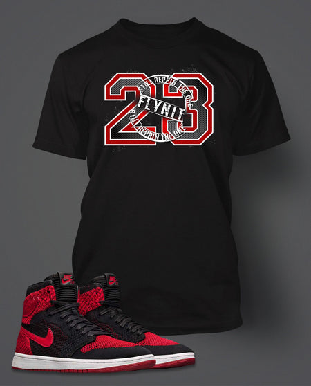 Graphic Shattered T Shirt To Match Retro Air Jordan 1 Banned Shoe