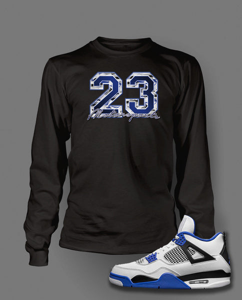 Long Sleeve Graphic 23 T-Shirt To Match Retro Air Jordan 4 Motorsports Shoe
