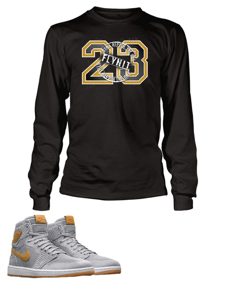 Graphic 23 T Shirt To Match Retro Air Jordan 1 Flynit Shoe