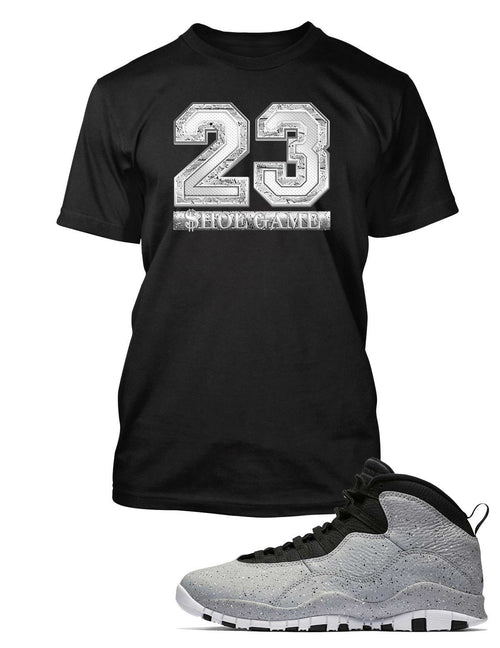 New Graphic T Shirt to Match Air Jordan 10 Retro Light Smoke Shoe