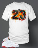 T Shirt To Match Retro Air Jordan 7 Hare - Just Sneaker Tees - 1