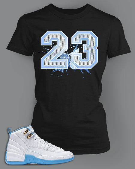 Womens Graphic T Shirt To Match Retro Air Jordan 12 Melo Shoe