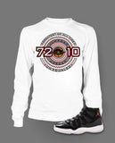 Long Sleeve T Shirt To Match Retro Air Jordan 11 Shoe 72-10 - Just Sneaker Tees - 2