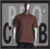 SHORT SLEEVE TEE CREW NECK Pro Club COMFORT T Shirt (Brown) Small to 7XL - Just Sneaker Tees