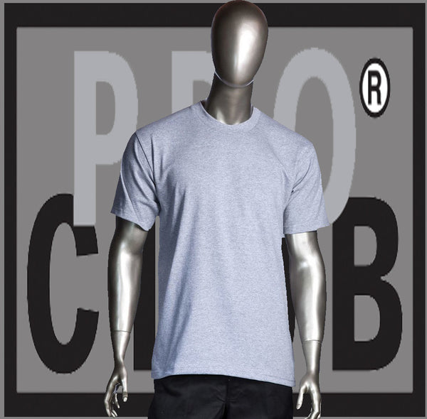 SHORT SLEEVE TEE CREW NECK Pro Club COMFORT T Shirt (Sport Grey) Small to 7XL - Just Sneaker Tees