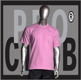 SHORT SLEEVE TEE CREW NECK Pro Club COMFORT T Shirt (Pink) Small to 7XL - Just Sneaker Tees