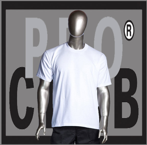 SHORT SLEEVE TEE CREW NECK Pro Club COMFORT (Snow White) - Just Sneaker Tees