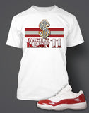 T Shirt To Match Retro Air Jordan 11 Cherry Shoe