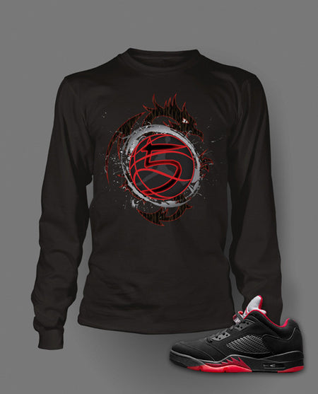 Graphic Breakout Edition T Shirt To Match Retro Air Jordan 5 Alternate Shoe