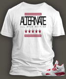 T Shirt To Match Retro Air Jordan 4 Shoe Alternate 89 Custom All Star Tee - Just Sneaker Tees - 2