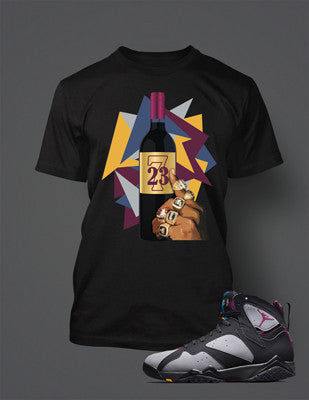 Jordan 7 Bordeaux Shirt - BRDX Seven - Black