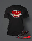 Bred For Greatness T Shirt to Match Retro Air Jordan 13 Bred Shoe