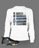 Long Sleeve T Shirt To Match Hologram Foamposite Shoe - Just Sneaker Tees - 2
