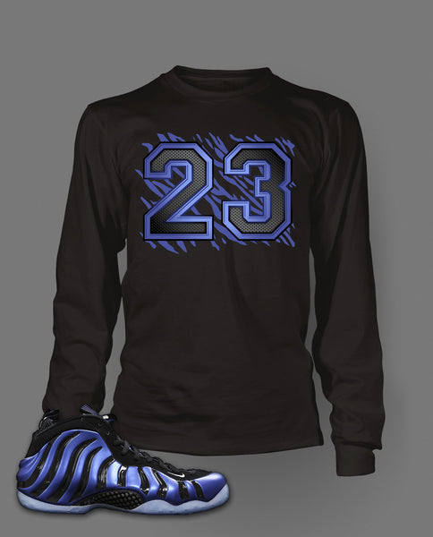 Long Sleeve T Shirt To Match Sharpie Foamposite Shoe - Just Sneaker Tees - 1