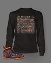 Long Sleeve T Shirt To Match Magma Foamposite Shoe - Just Sneaker Tees - 1