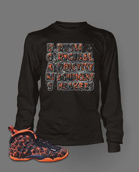 Long Sleeve Graphic T Shirt To Match Gucci Black Foamposite Shoes