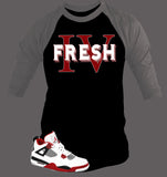 Baseball T Shirt To Match Retro Air Jordan 4 - Just Sneaker Tees - 1