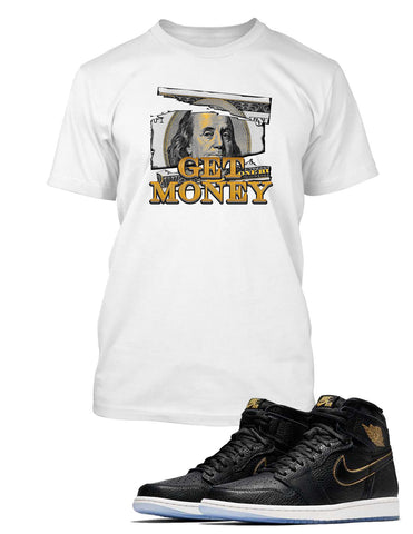 Get Money Graphic T Shirt to Match Retro Air Jordan 1 High Shoe