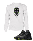 Panther Graphic T Shirt to Match Retro Air Jordan 13 High Altitude Shoe