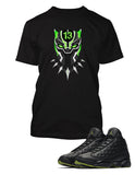 Panther Graphic T Shirt to Match Retro Air Jordan 13 High Altitude Shoe